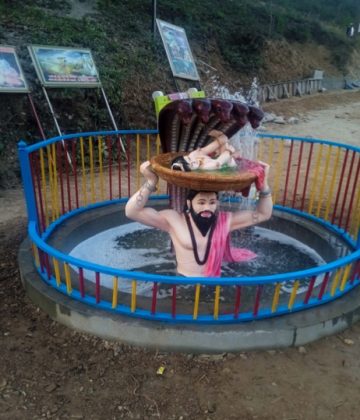 Krishan Leela and Amrit Sarovar constructed under MGNREGA convergence at Tihra - Sujanpur