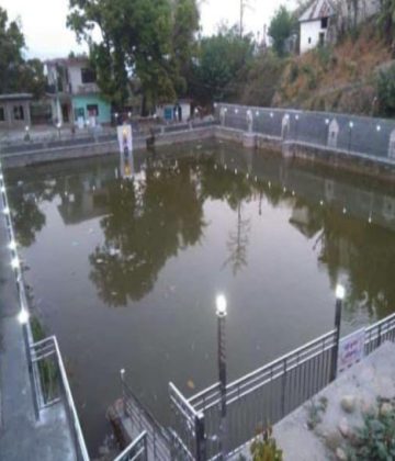 Krishan Leela and Amrit Sarovar constructed under MGNREGA convergence at Tihra - Sujanpur