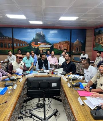 Disha Meeting in the chairmanship of MP Mr. Anurag Singh Thakur